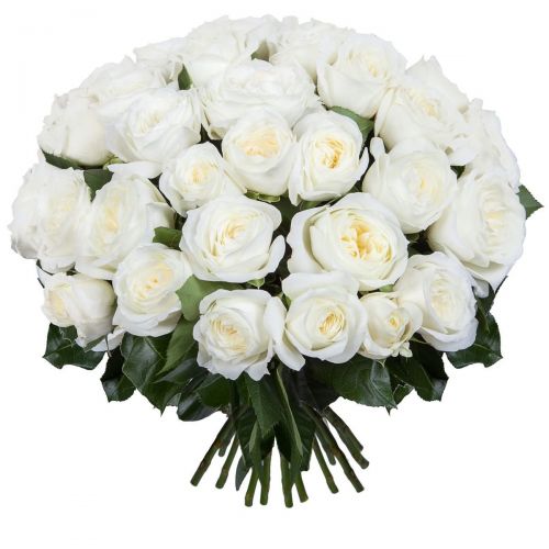 45 белых роз с доставкой в Алупку